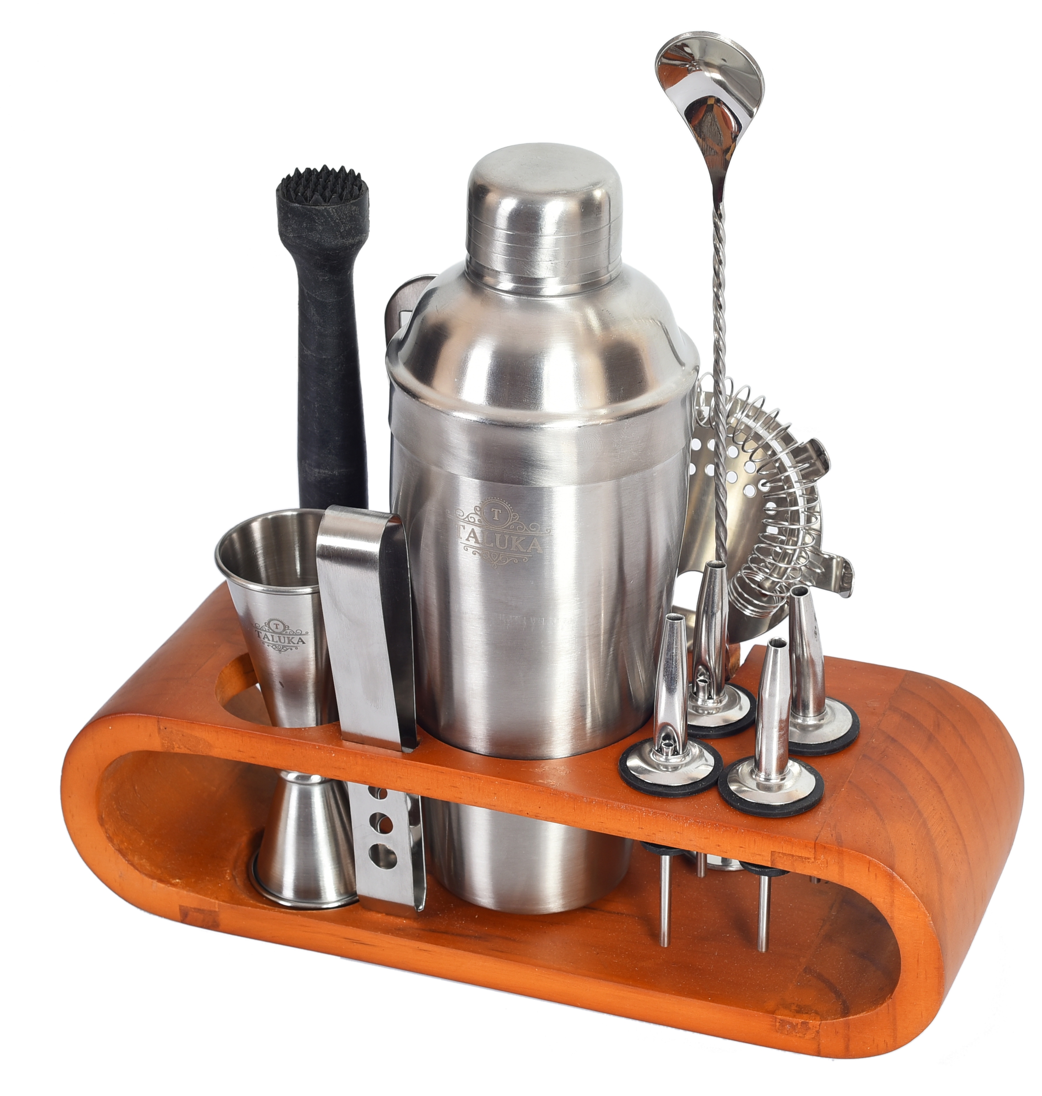 Indian Manufacturer 12 Piece Combination Stainless Steel Cocktail Bar Tools Set by TALUKA EXPORTS