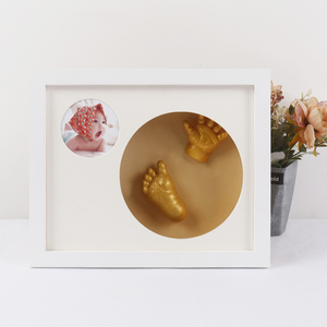 <span class=keywords><strong>3D</strong></span> Retro bé Dấu Chân Nhân bản mô hình với UV in stereo tay-chân khung ảnh - Product Image 2