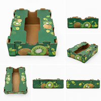 RDY Custom Kiwifruit Golfkartonnen Verpakking Tray Recycleerbare Kartonnen Fruitverzenddoos voor Vers Product