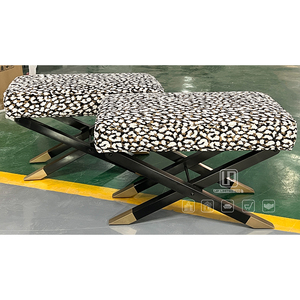 Sillas Contemporáneas para Oficina en Casa o Sala de Estar, Sillas Cuadradas de Tela con Patas de Metal, Silla de Tela con Estampado de Leopardo - Product Image 4