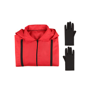 Combinaison rouge en papier avec gants pour Halloween, costume de cosplay - Product Image 3