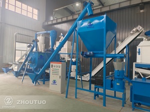 Nouvelle <span class=keywords><strong>machine</strong></span> à granulés d'aliments 500 kg/h pour volailles, bétail, élevages, moutons, poulets, porcs, avec broyeur, mélangeur, pelletiseur et refroidisseur - Product Image 3