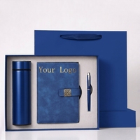 Ensemble cadeau d'affaires exécutif, carnet en cuir PU A5, logo personnalisé en couleur, ensemble de papeterie promotionnelle pour employés, PDG, clients
