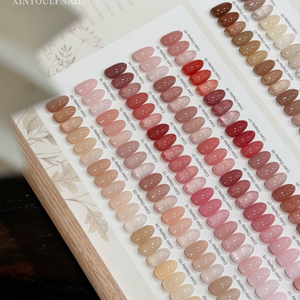 Kit de vernis à ongles en gel transparent rose nude français 100 couleurs 12 ml avec lampe LED Haute qualité Certifié MSDS pour la vente en gros - Product Image 1
