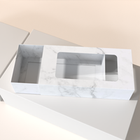 Boîte en PVC pour cils cosmétiques en papier d'impression personnalisée avec fenêtre transparente Boîte de papier d'emballage pour cils cosmétiques