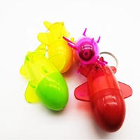 Stylo bille rétractable promotionnel fantaisie en forme d'avion, mini porte-clés avec pointe de 1,0 mm - Cadeau d'affaires