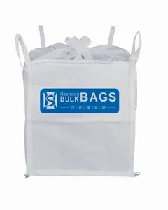 1 ton PP jumbo container bulk bag heavy duty big bag for packing stone, fish meal,sugar,cement,sand