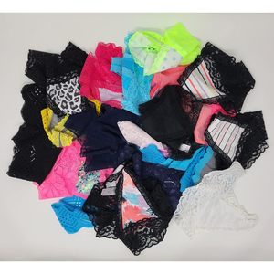Paquete de bragas de algodón para mujer, tanga de cintura baja con encaje, transpirables, suaves y elásticas, estilo bikini. - Product Image 3
