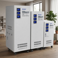 Offre Spéciale – Stabilisateur de tension 50 kW 50 kVA 380 V Servo Triphasé avec régulateur de tension à bobine en cuivre LED AVR 50/60 Hz CA