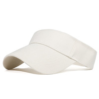 Vente en gros blanc uni équitation sport sauvage vide haut casquette hommes unisexe pare-soleil chapeau