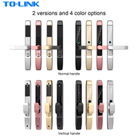 Cerradura Inteligente Ttlock App Tuya Wifi Slim Digital Impermeable con Huella Dactilar para Puerta Corredera de Vidrio y Aluminio