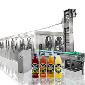 Whole Complete Line Automatic Filling Line For Carbonated Drink Soda Water With Gas