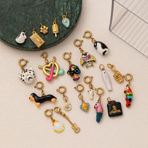 ร้านขายของตกแต่งเคลือบสีรูปสัตว์ |   จี้รูปสัตว์เคลือบทอง 18K PVD บนสแตนเลสสตีล สำหรับทำเครื่องประดับ |   กันน้ำและทนทาน - Product Image 4