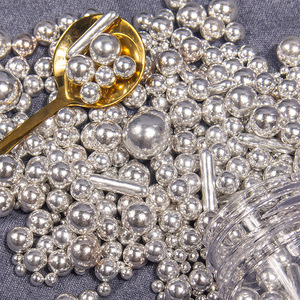 Bonbons solides certifiés halal dorés <span class=keywords><strong>pour</strong></span> perles de sucre comestibles <span class=keywords><strong>pour</strong></span> la décoration de boulangerie, vinaigrette à gâteau, beignet et pain, goût sucré - Product Image 4