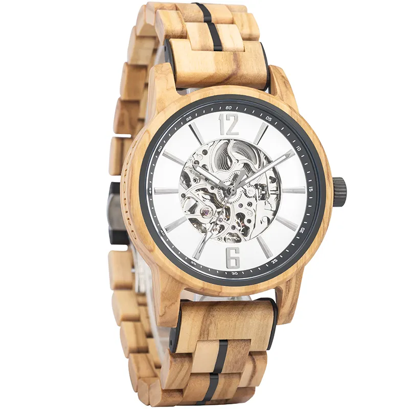 BOBOBIRD 2022 wood watches men brand luxury watches custom logo Chronograph automatic Wooden Watch