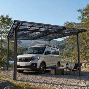 Cochera de Aluminio Más Vendida con Techo de Policarbonato, Refugio <span class=keywords><strong>para</strong></span> Exteriores |   Toldo <span class=keywords><strong>para</strong></span> Autocaravana, Camioneta, SUV, RV, Caravana, Casa y Jardín - Product Image 2