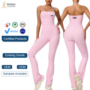 Body da donna personalizzato Under Lulu, senza cuciture, con scollo <span class=keywords><strong>all</strong></span>'americana, a gamba svasata, modellante, per allenamento, a prova di squat, per <span class=keywords><strong>palestra</strong></span> - Product Image 1