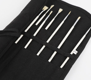 Sang Trọng Vải Nghệ Thuật Sơn Bàn Chải Chủ Organizer Roll-up Trường Hợp Túi-22 Khe Cắm Túi Mang Theo Túi Bảo Vệ Cửa Hàng Bút Chì Bút Công Cụ - Product Image 6