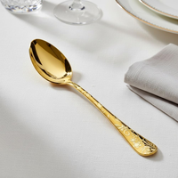 Ensemble de couverts en acier inoxydable 304 de style médiéval rétro antique, avec motif de vigne en relief et finition polie miroir, pour les mariages et la décoration de table