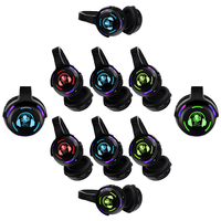 Casque UHF LED RF988 avec logo personnalisé, 3 canaux, sans fil, pour soirées silencieuses