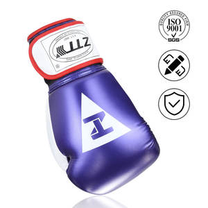 Crochet boucle fermeture <span class=keywords><strong>gants</strong></span> de boxe hommes femmes attelle poignet soutien 5 couches mousse rembourrage 6oz 8oz tailles cuir - Product Image 3