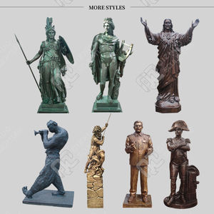 Özel antika açık bahçe yaşam boyutu döküm Metal bronz heykeli lamba - Product Image 6