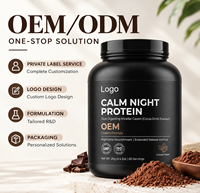 Poudre de boisson au cacao certifiée GMP ISO, formule personnalisée de protéines Calm Night à digestion lente, caséine micellaire, pour un apport nutritionnel nocturne