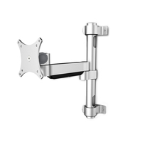 Support de moniteur robotisé robuste en alliage d'aluminium Meisonic T5-ME1-700 avec bras à ressort à gaz pour écran d'ordinateur