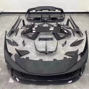 Kit de cuerpo de fibra de carbono modificado para Ferrari <span class=keywords><strong>F8</strong></span>, labio delantero envolvente grande, labio trasero, pala delantera, alerón trasero para <span class=keywords><strong>Mansory</strong></span> - Product Image 1