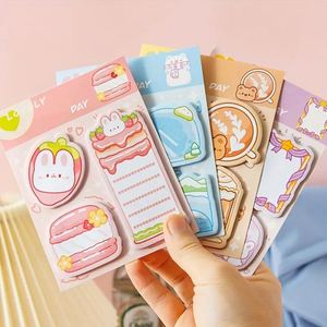 กระดาษโน้ตสติกเกอร์ลายการ์ตูนสัตว์น่ารัก คุณภาพสูง ของใช้จำเป็นสำหรับนักเรียนในช่วงเปิดเทอม - Product Image 1