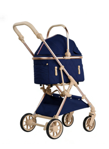 301-2 Nouvelle arrivée, poussette pliable pour animaux de compagnie, aluminium aéronautique, chariot pour chien et chat, système d'absorption des chocs, approuvé par les compagnies aériennes, utilisation en extérieur - Product Image 3