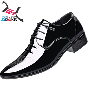 Zapatos de Oficina Formales de Hombre con Cordones, Punta Fina, de Charol Transpirable y Duradero con Entresuela de EVA/PVC/PU para Otoño - Product Image 5