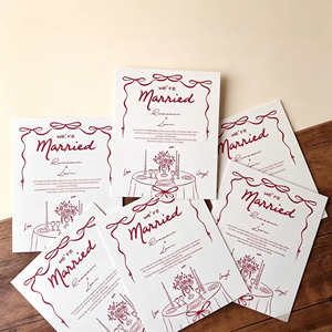 Set di Biglietti di Ringraziamento per Matrimonio, Biglietti di Auguri 'Siamo Sposati', Biglietti Vuoti per Messaggi per Ospiti e Bomboniere - Product Image 5