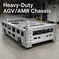 Châssis en aluminium CNC robuste pour AGV/AMR |   Bases de robots automatisées personnalisées par impression