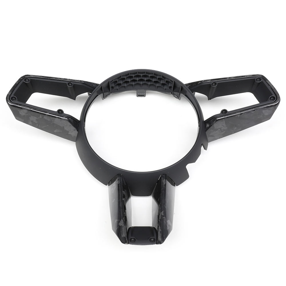 Negro brillante forjado de la fibra de carbono