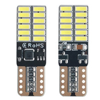 Lampe intérieure super lumineuse t10 canbus led auto lampe T10 4014 24SMD T10 w5w led lumière sans erreur Auto LED Light lampe pour voiture