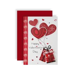 San valentino Regalo di giorno mini piccola scheda di stampa lamina d'oro personalizza biglietto di auguri di carta