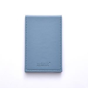 Wholesale Portable Blue PU Leather Luxury Folding <b>Rectangle</b> Makeup Folding <b>Mirror</b> - Product Image 1