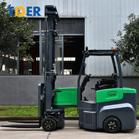 TDER 1.5ton 2 ton 3ton chariot élévateur principal à allée très étroite, camion-fourche vna batterie Li-ION LiFePO4 en option