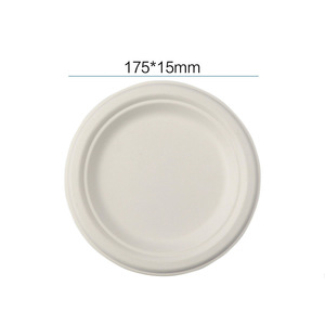 Assiettes jetables en bagasse de canne à sucre écologiques, imperméables et résistantes à l'huile, pour l'emballage alimentaire des fêtes de rentrée scolaire (vente en gros) - Product Image 3