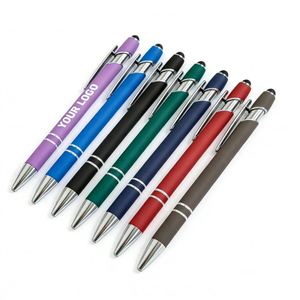 Bolígrafo de Metal con Logotipo Personalizado al por Mayor de Alta Calidad, Bolígrafo con Pantalla Táctil y Punta de Bola, Regalo Promocional para Oficina y Negocios - Product Image 1