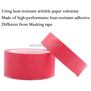 Ruban de masquage en <span class=keywords><strong>papier</strong></span> rouge haute température pour l'automobile, résistant à la chaleur au silicone, retrait propre pour la peinture en poudre et la peinture au pistolet - Product Image 3