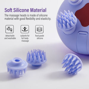 Dispositivo masajeador del cuero cabelludo para el cabello con cabeza vibratoria para amasar luz roja giratoria portátil eléctrico automático a prueba de agua al por mayor - Product Image 5