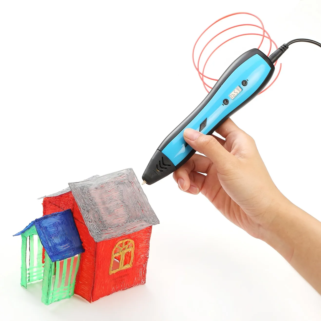 Bán Buôn 3D Pen Với Màn Hình Lcd 3d In Ấn Pen Cho Trẻ Em Món Quà Giáng Sinh Nhà Máy Giá Máy In 3D Pen Tự Động 184*31*46M