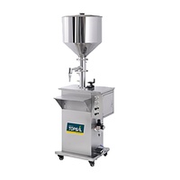 Machine de remplissage semi-automatique pneumatique en acier inoxydable pour aliments, produits chimiques, huiles, miel, pâte de tomate, crème, beurre de cacahuète
