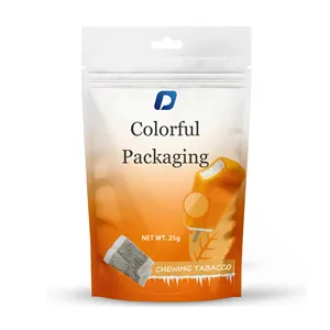 OEM service design custom printed plastic tobacco pouches smell proof mylar bag package tobacco chewing tobacco with zip lock