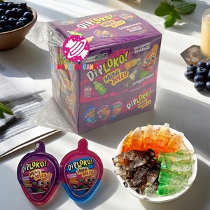 Caramelos blandos con forma de huevo <span class=keywords><strong>sorpresa</strong></span> al por mayor, sabor a frutas dulces, multicolor, con relleno de mermelada de refresco de cola, caramelos masticables de goma. - Product Image 1