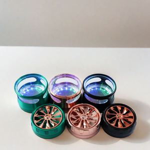 CANNA CNZG0009 Broyeur à herbes en alliage de zinc de luxe, 2,5 pouces, 4 couches, carré, design moderne, fonctionnement manuel pour le tabac à fumer - Product Image 2