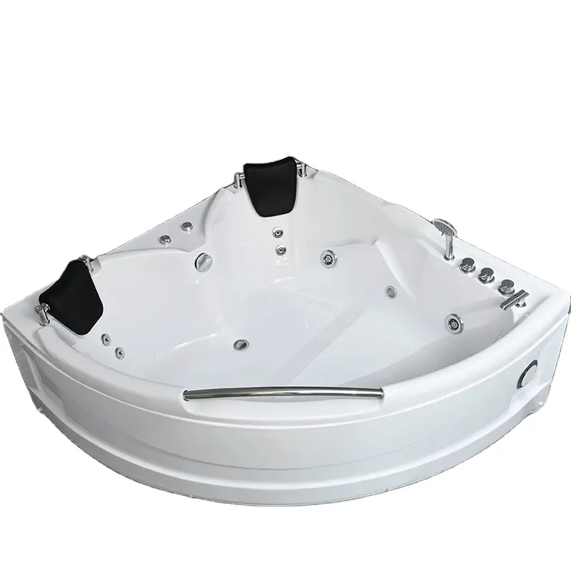 white acrylic apartment Bathtubs deep soaking water jetted apron whirlpools air bubble corner massage bathtubs
