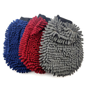 Gants de toilettage multifonctionnels pour animaux de compagnie en microfibre chenille épaissie avec silicone <span class=keywords><strong>YUHAN</strong></span>, brosse pour enlever les poils - Product Image 6